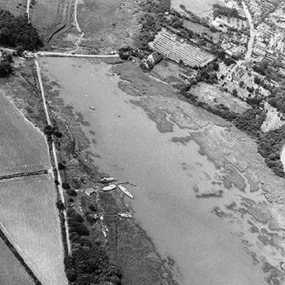 Aerial view of Freshwater Causeway