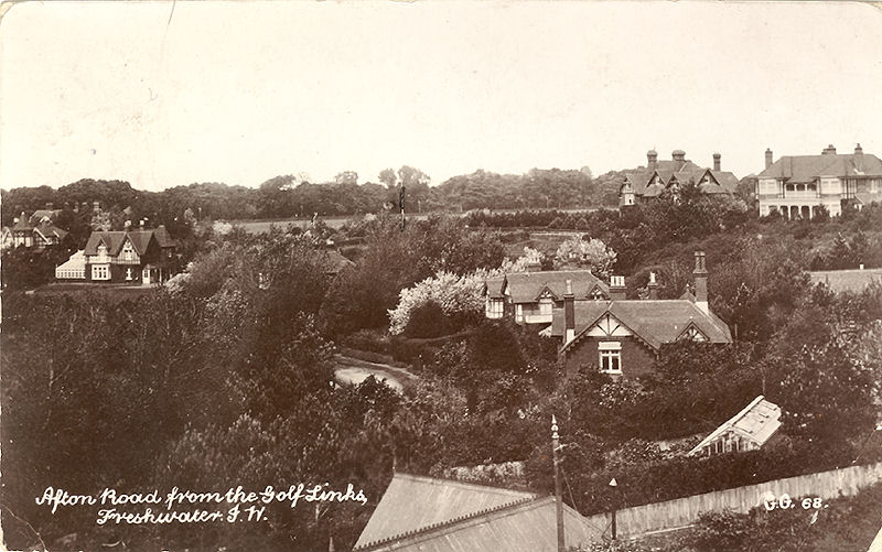 Freshwater Bay Afton road from the Golf Links